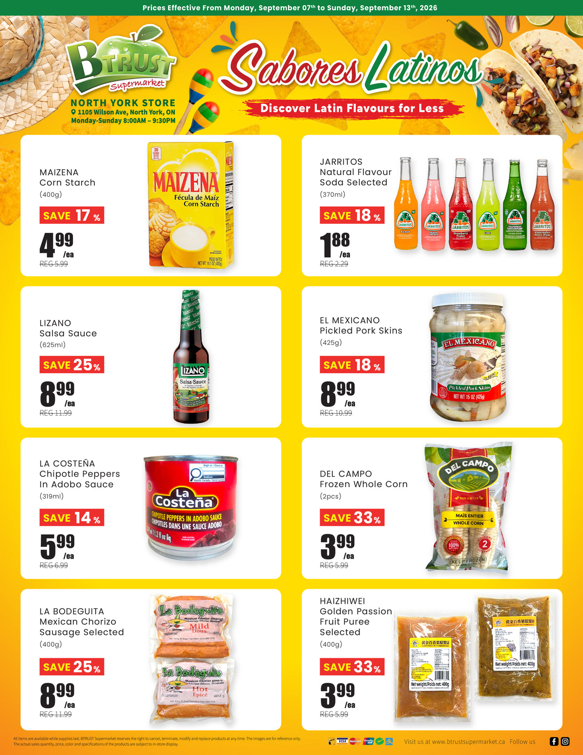 North York Latin Specials